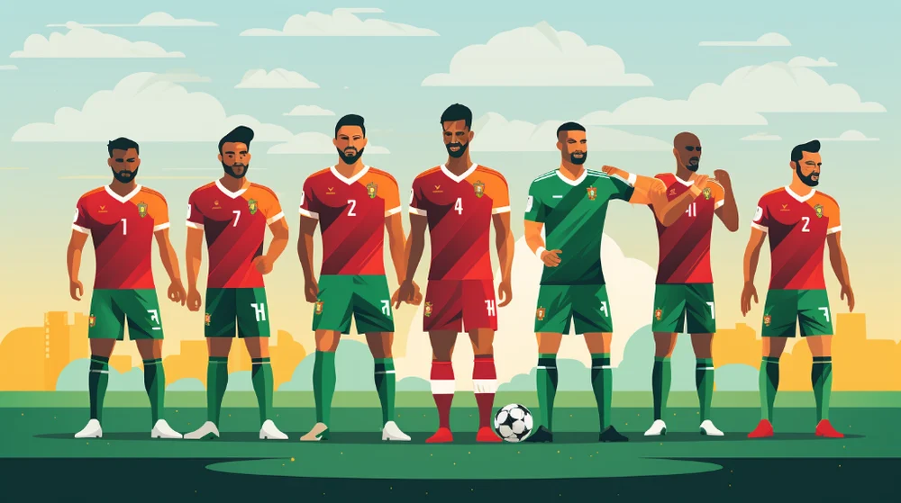 Formazioni Nazionale Di Calcio Del Marocco - Nazionale Di Calcio Del Portogallo